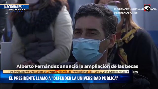 El presidente llamó a defender la universidad pública