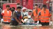 Crews rescue residents from flooding in China