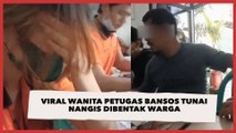 Viral Wanita Petugas Bansos Tunai Nangis Dibentak Warga: Gak Sekalian Fotokopi Rumah?