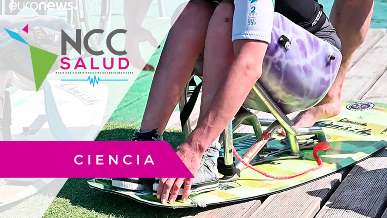 Esquí acuático sobre tabla, adaptado para personas con discapacidad