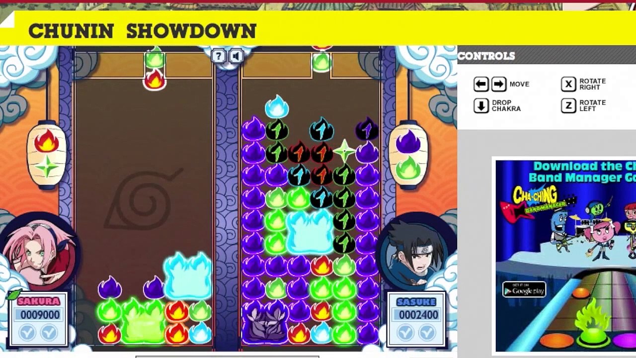 Bourne Retrospective- Cartoon Network Games Part 17- Chunin Showdown Part 1 (Naruto Tetris) Sakura