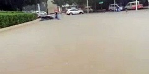 Heavy rainfall caused serious waterlogging in a city in China