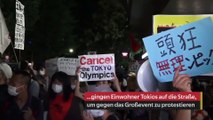 Anti-Olympia-Proteste auf den Straßen Tokios