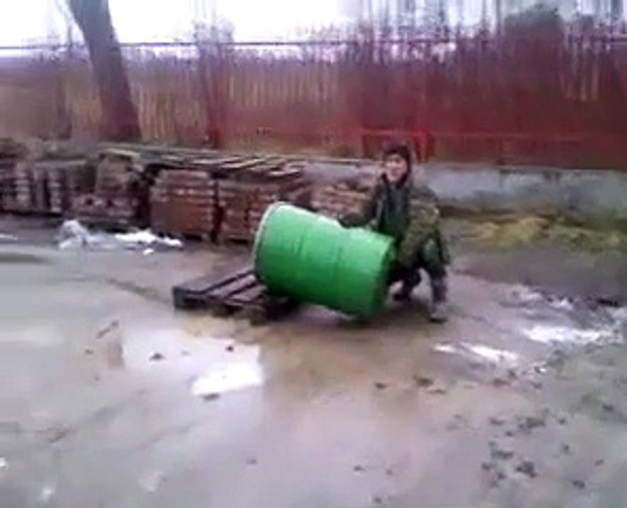 A Barrel Explosion Experiments By Soldiers