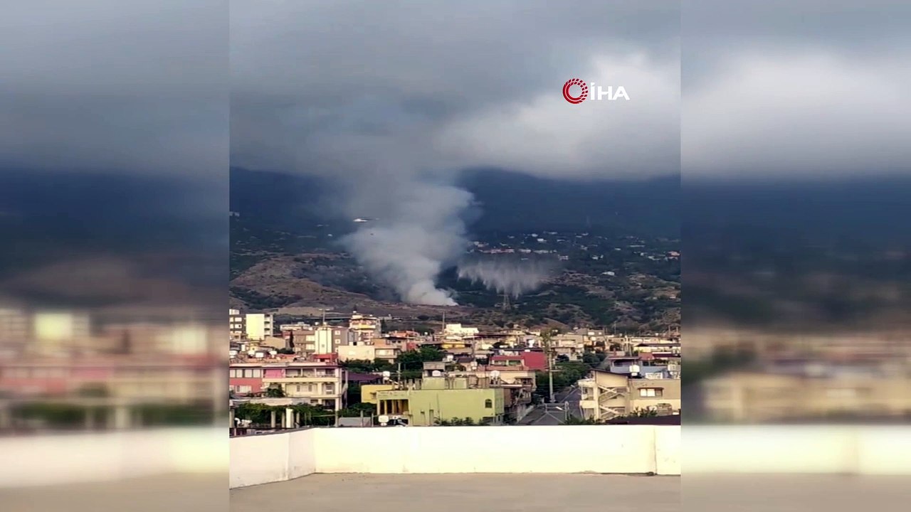 İskenderun'da çöplük alanda yangın
