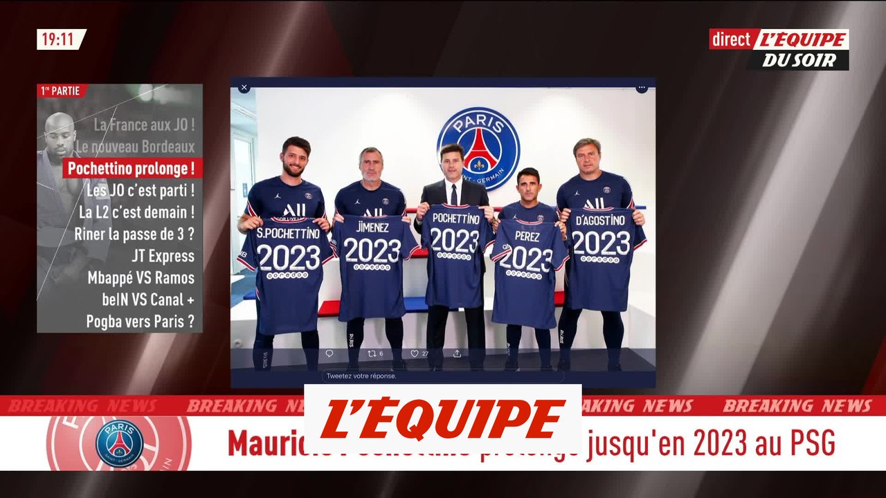 Pochettino prolonge jusqu'en 2023 - Foot - L1 - PSG