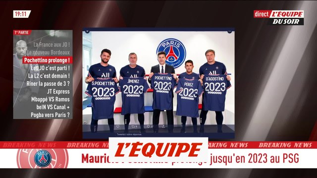 Pochettino prolonge jusqu'en 2023 - Foot - L1 - PSG