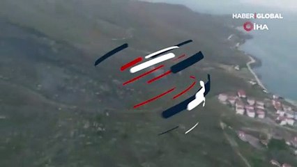 Avşa Adası'nda korkutan yangın