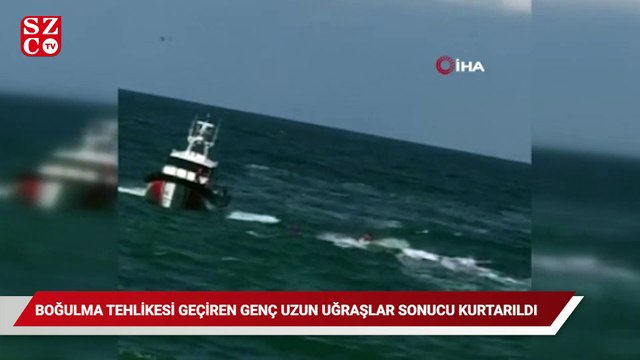 Riva'da boğulma tehlikesi geçiren genç, uzun uğraşlar sonucu kurtarıldı