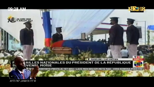 Funérailles Nationales du Président S.E.M. Jovenel Moise assassiné le 7 Juillet 2021