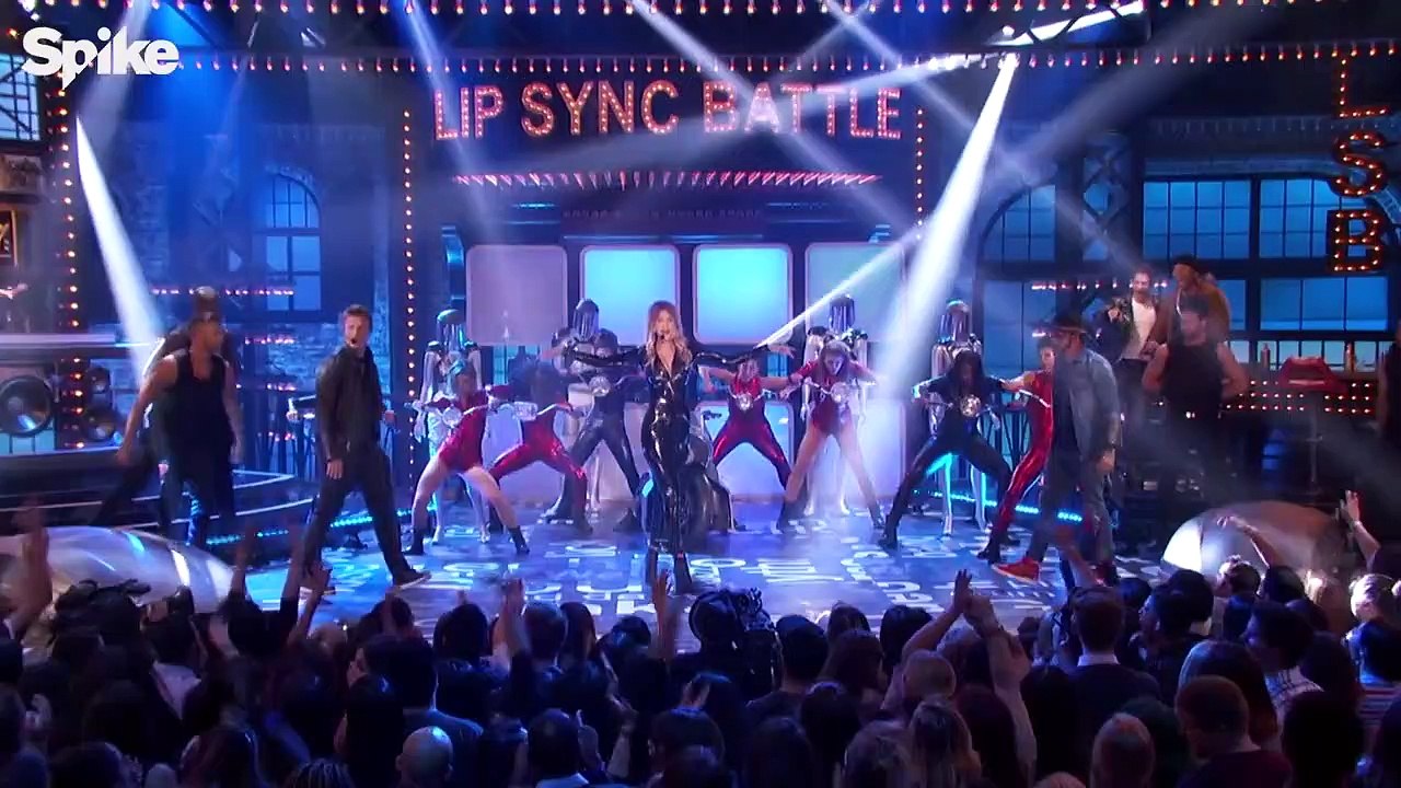 Gigi Hadid, Nick Carter & AJ McLean perform Backstreet Boys Larger Than Life   Lip Sync Battle