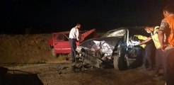 Haymana'da iki otomobil kafa kafaya çarpıştı: 3'ü ağır, 6 yaralı