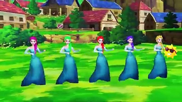 Frozen Elsa Rainbow Pink Hair Compilation Frozen Songs Ringa Ringa Roses And Hokey Pokey Dance