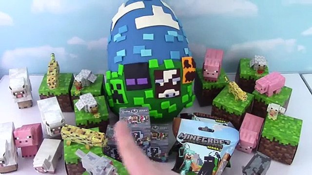 GIANT MINECRAFT Play Doh Surprise Egg Series 2 Blind Bag Blind Box Hangers Stone Series