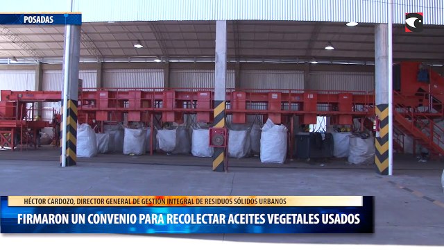 La Municipalidad firmó un convenio para recolectar aceites vegetales usados