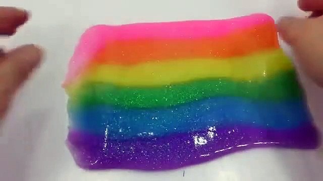 DIY How To Make Paint Colors Glitter Clay Slime Learn Colors Clay Slime Surprise Egg Toys