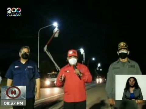 Instalados 700 luminarias LED en la autopista Juan Bautista Arismendi del estado Nueva Esparta