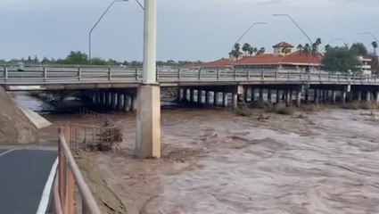 Download Video: Heavy rain leads to flooding as monsoon conditions worsen across the Southwest