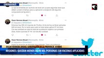 Oscar Herrera Ahuad afirmó que en Misiones quedan menos de 90 mil personas que todavía no recibieron al menos una dosis de alguna vacuna