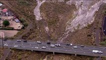 Floodwaters rushing in the North Valley Friday afternoon