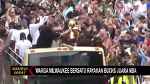 Bucks Juara NBA 2021, Ribuan Suporter dan Warga Milwaukee Gelar Perayaan Meriah