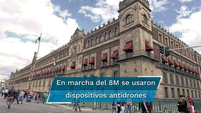 Sedena busca blindar Palacio Nacional con sistema antidrones