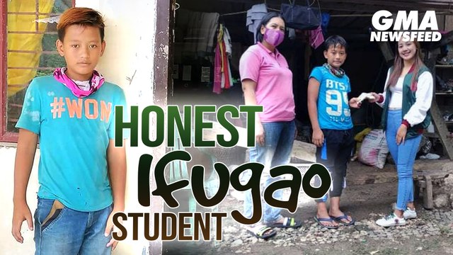 Estudyante sa Ifugao, isinauli ang napulot na P100,000 cash | GMA News Feed