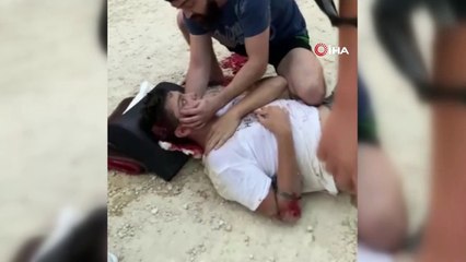 16 yaşındaki gencin ölümden döndüğü anlar kamerada