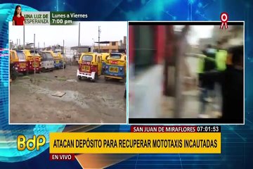 SJM: mototaxistas habrían atacado anteriormente depósito para recuperar vehículos incautados