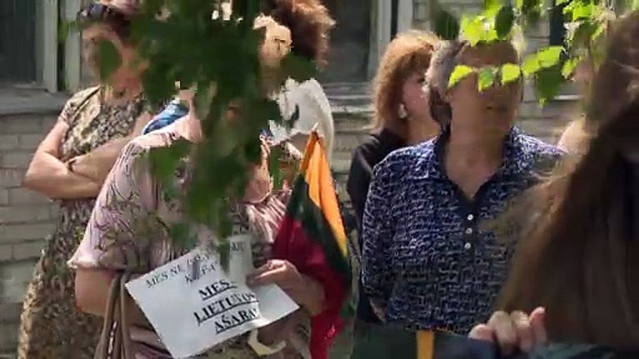 Lithuanian border town protests over number of migrants from Belarus