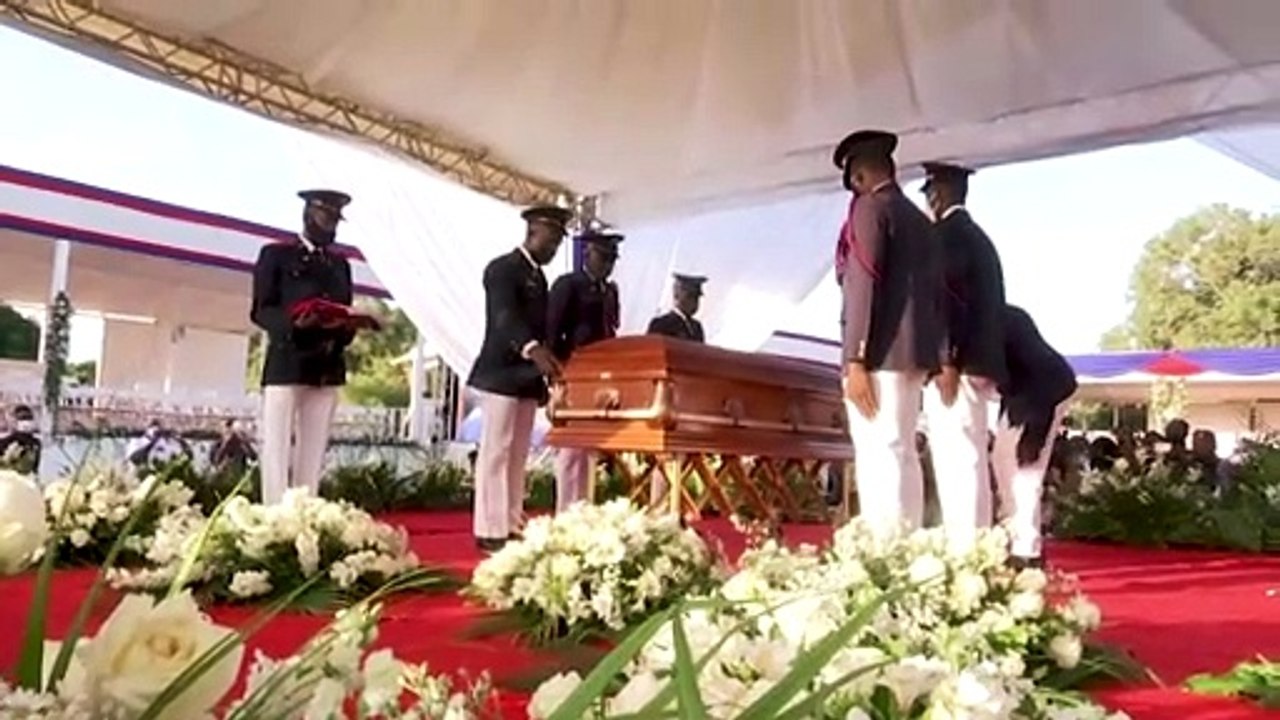 Haiti: schüsse bei trauerfeier für ermordeten präsidenten