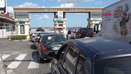 Çanakkale'de tatilcilerin dönüş yoğunluğu sürüyor