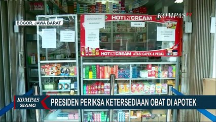 Momen Jokowi Sidak Apotek untuk Cek Ketersediaan Obat Terapi Covid-19, Ternyata Kosong!