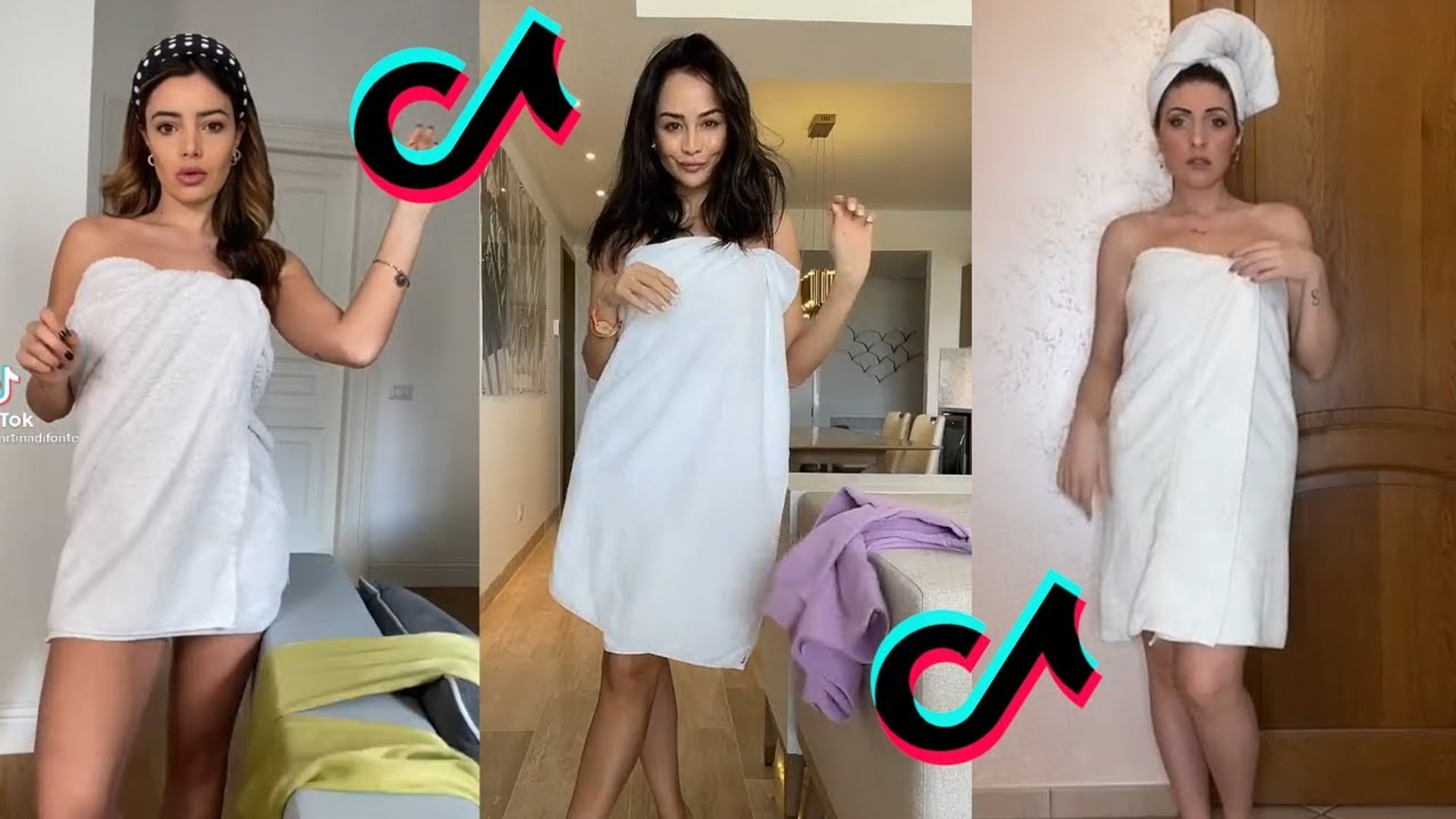 Insane Towel to Dress Outfit Change Challenge - A Tiktok