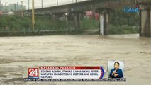 Second alarm, itinaas sa Marikina River matapos umabot sa 16 meters ang lebel ng tubig | 24 Oras Weekend