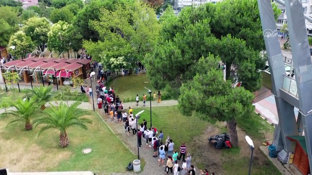 ORDU - Boztepe'ye ulaşımda eşsiz manzara sunan teleferik bayram tatilinde yoğun ilgi gördü