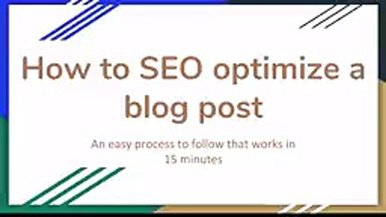 My Simple Blog SEO Process That Gets #1 Rankings [Works In 30 Minutes]
