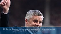 Solskjaer signs new deal with Manchester United