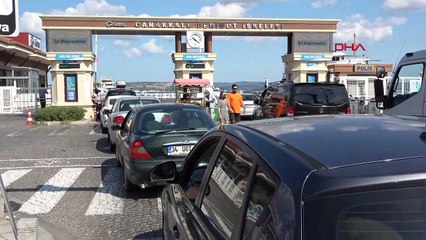 Çanakkale'de tatilcilerin dönüş yoğunluğu sürüyor