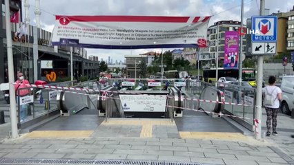 Eyüpsultan'daki metro istasyonunda klima kaynaklı patlama meydana geldi