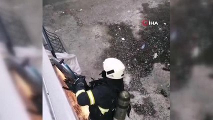 Prize takılı halde unutulan ütü yangına neden oldu