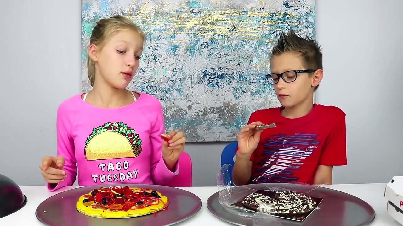 GUMMY vs CHOCOLATE Food Challenge!!! video Dailymotion