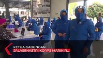 Serbuan Vaksinasi Tahap 2 Jalasenastri Korps Marinir TNI AL, Sasar Kaum Ibu dan Anak-Anak