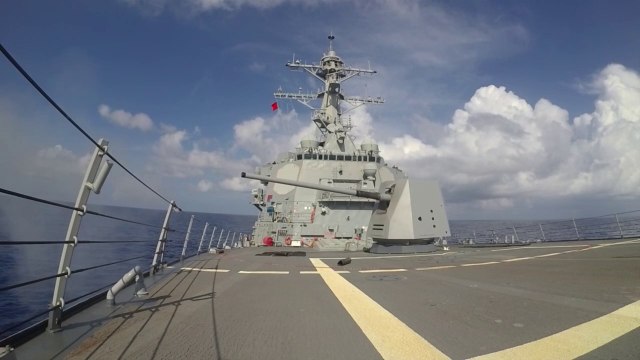 USS Spruance Crew Served Weapons Training
