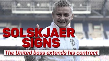 Video herunterladen: Solskjaer signs - the United boss extends his contract