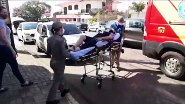 Com lesão no joelho, mulher de 48 anos é socorrida no Bairro São Cristóvão