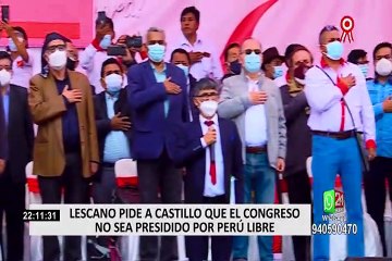 Lescano tras reunión con Castillo: Le dije que no se rodee con personas acusadas de corrupción