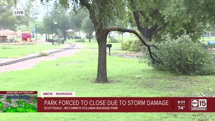 McCormick-Stillman Railroad Park closed after monsoon storm damage