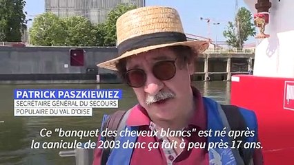 Paris: le "banquet des cheveux blancs" de retour sur la Seine