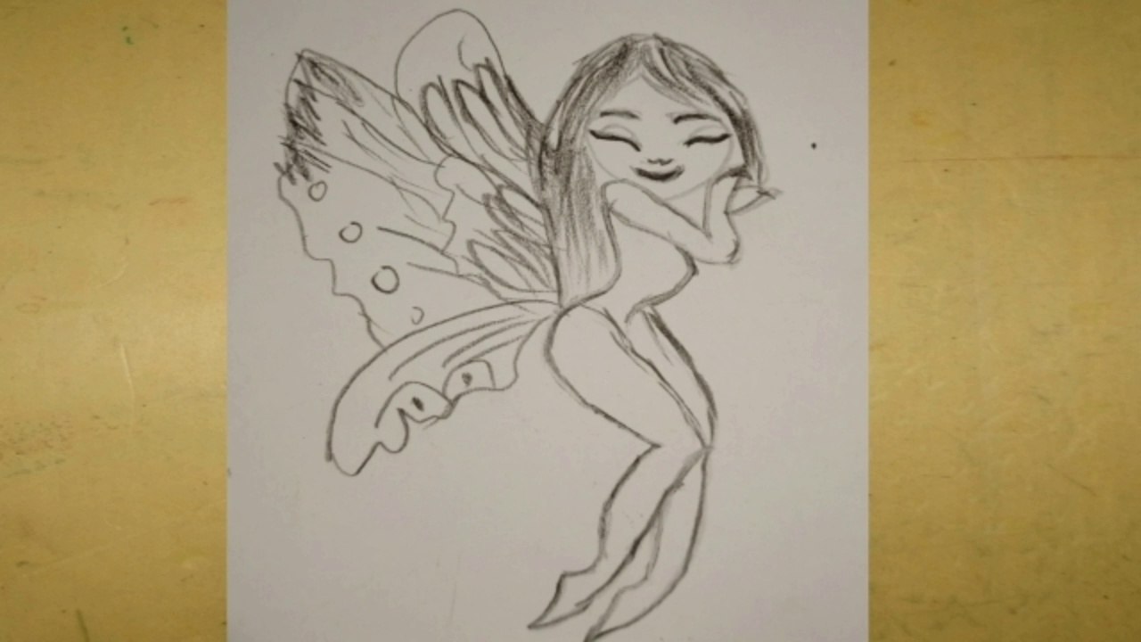 How to draw cute Fairy by pencil